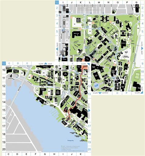 University Of Washington Map Pdf Map