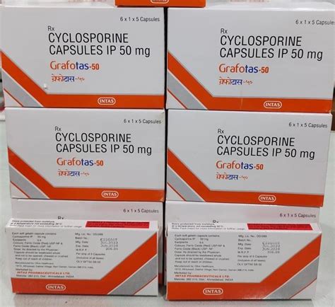 Grafotas Cyclosporine 50 Mg Capsule At Rs 300 Stripe Cyclosporine