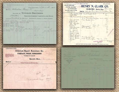Vintage Ledgers and Receipts, Digital Download, Junk Journal, Scrapbook