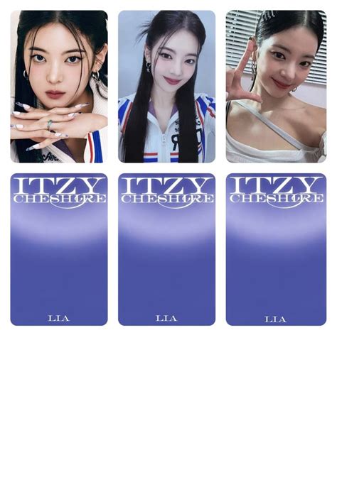 Itzy Lia Cheshire Fanmade Photocards 2023 Kpop Dekorasyon Fikirleri