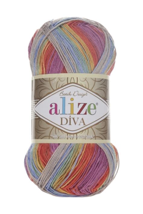Alize 5 Adet Diva Batik Merserize İp Yazlık Bikini Bustiyer Bluz Örgü