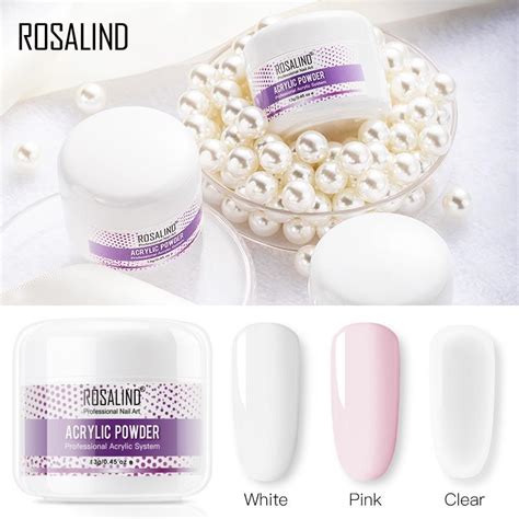 Buy ROSALIND Acrylic Powder Crystal Builder Transparent Acrylic Nail