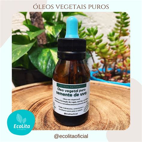 Óleo Vegetal Semente De Uva Carreador 30ml 100 Puro Escorrega o Preço