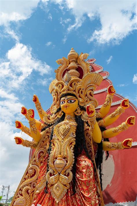 Durga Puja Festival Howrah West Bengal India Stock Image Image Of Khela Immersion 199683817