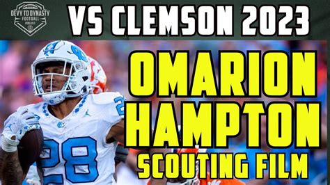 Omarion Hampton Highlights Vs Clemson Youtube