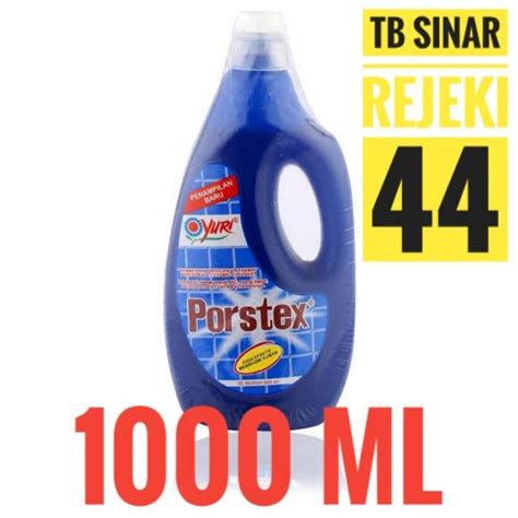 Jual YURI PORSTEX 1000 ML 1 LITER Porstek Biru Pembersih Kerak Lantai