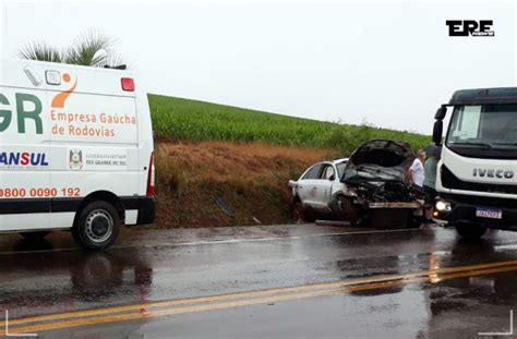 ACIDENTE NA MANHÃ DESTA QUINTA FEIRA É ATENDIDA PELA EGR ENTRE OS