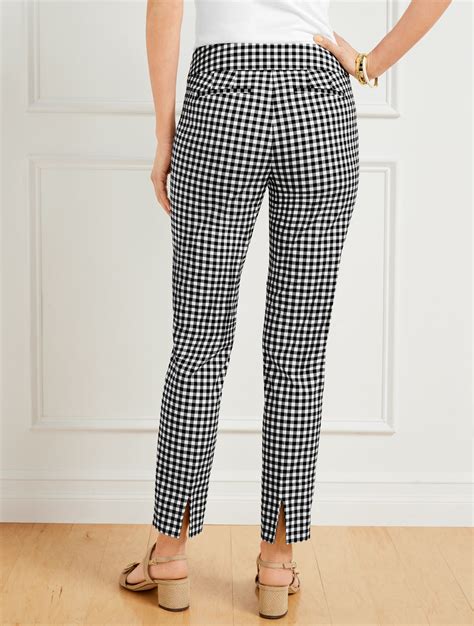 Talbots Chatham Ankle Pants Sunrise Gingham Talbots