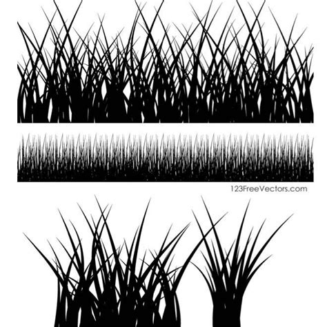 GRASS SILHOUETTE 2.ai Royalty Free Stock SVG Vector and Clip Art