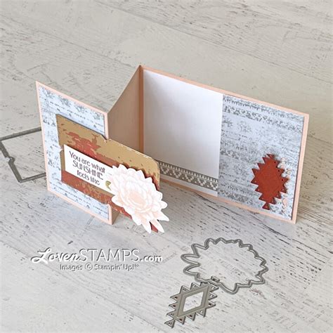 Fun Inside And Out Z Fold Card Layout With Desert Details From Stampin