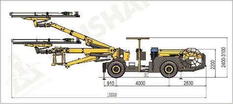 KJ422 Underground Mining Drill Rigs And Tunneling Jumbo Crawler DTH