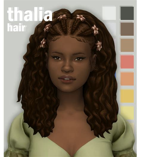 Pin By Unique Williams On Sims Cc Finds Sims Hair Sims Afro Hair