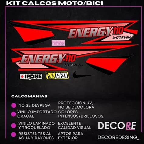 Calcos Corven Energy 110 Original Editable Laminado En Venta En Santa