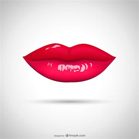 Free Vector Realistic Lips