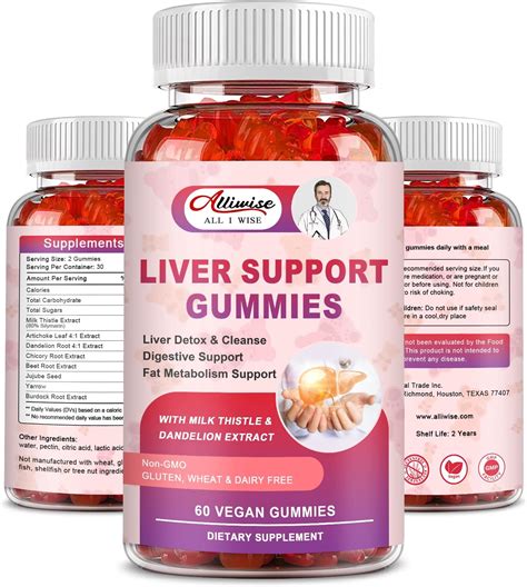 Amazon Liver Support Gummies With Milk Thistle Dandelion Extract