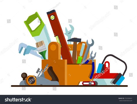 Tool Box Tools Box Repair Construction Stock Vector Royalty Free