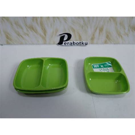 Jual Tempat Sambal Melamine Wadah Sambal Sekat 2 Melamine ONYX