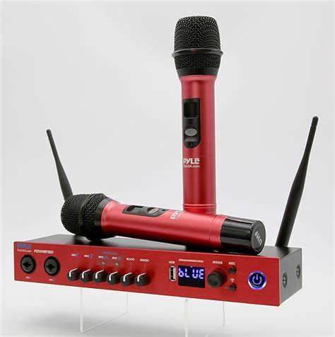 Amazon Pyle UHF Wireless Microphone System Portable Digital