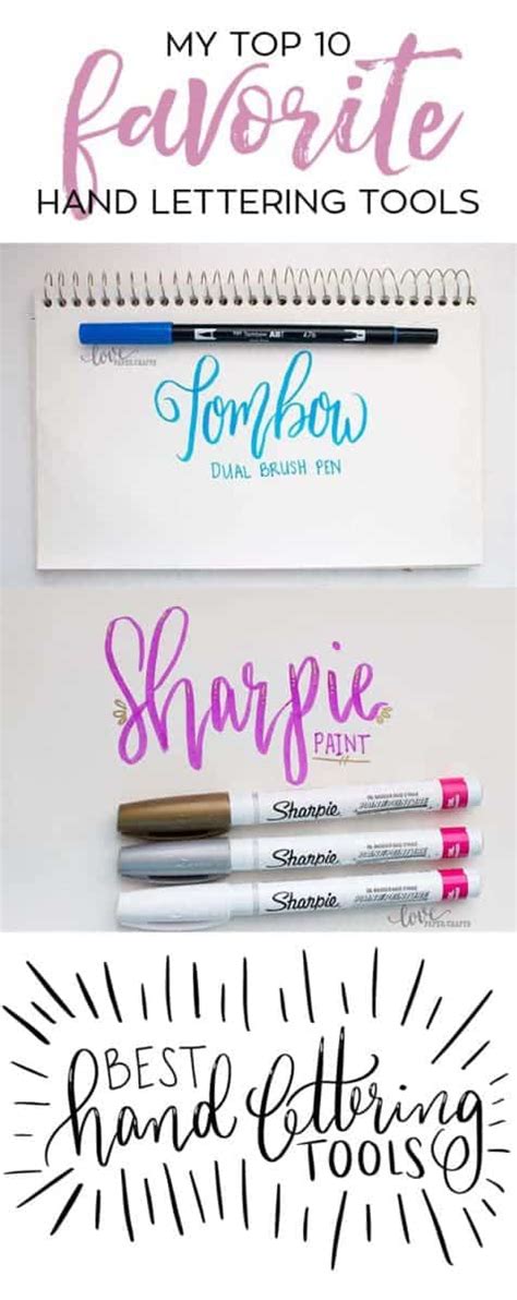 My Top 10 Hand Lettering Tools - Love Paper Crafts