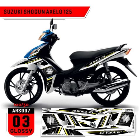 Jual Stiker Striping Suzuki Shogun Axelo 125 Variasi Decal ARS007 Di