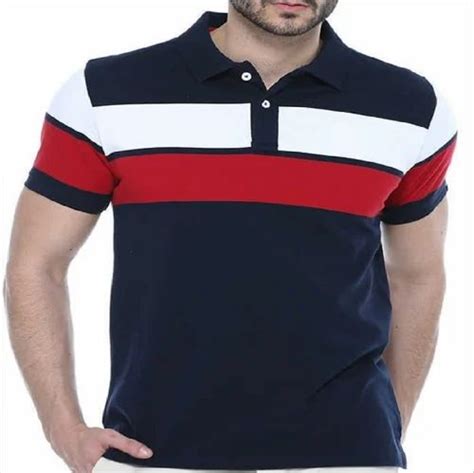 Cotton Striped Mens Collar T Shirts At Rs 200 Piece In Mumbai Id