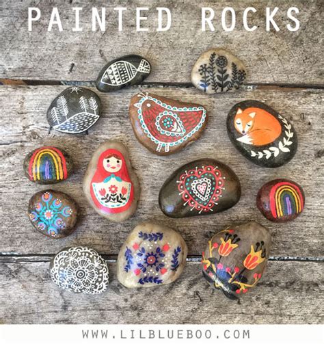 Painted Rocks and Rock Painting Ideas - Rock Art to Leave for Others