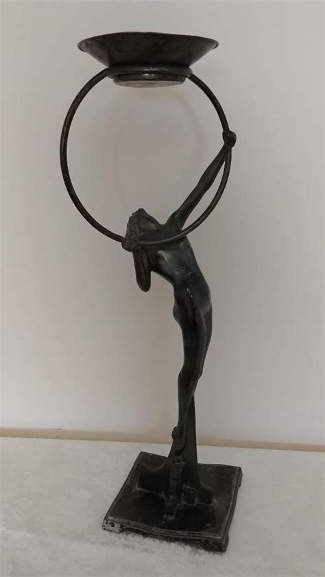 Art Deco Frankart Naked Hoop Girl Ash Tray Etsy
