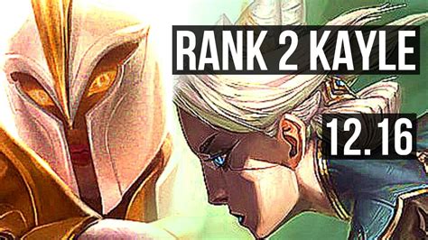 KAYLE Vs CAMILLE TOP Rank 2 Kayle 10 2 8 300 Games TR