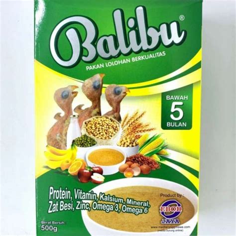 Promo Pakan Lolohan Bubur Burung Balibu Ebod Lovebird Parkit Parrot