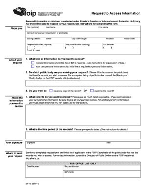 Foip Form Fill Out And Sign Printable Pdf Template