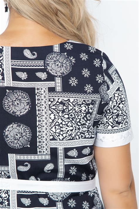 Платье "Иола" (блю энд вайт) П5621 оптом от LT Collection