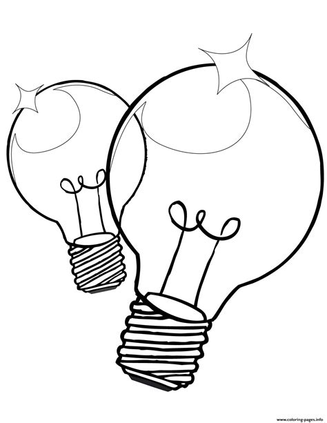 Christmas Light Bulb Coloring Page Coloring Page Printable