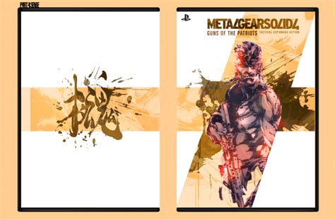 Metal Gear Solid 4 Guns Of The Patriots PlayStation 3 Box Art Cover By