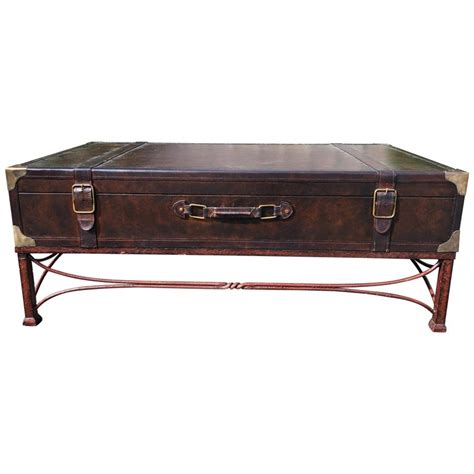 Masculine Handsome And Rich Ralph Lauren Style Trunk Coffee Table At 1stdibs Masculine Coffee