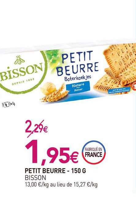 Offre Petit Beurre 150 G Bisson Chez NatureO