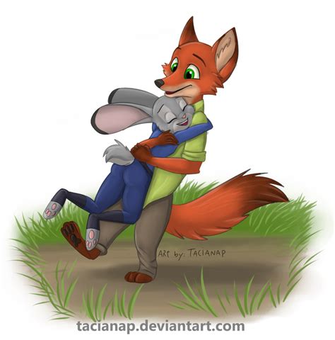 Nick And Judy Hug By Rusayak On Deviantart