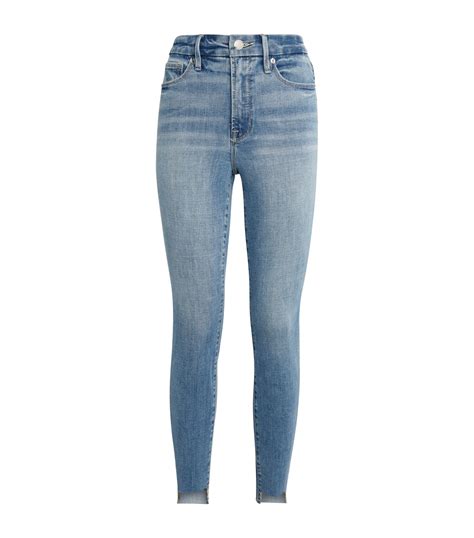 Good American Blue Good Legs Step Hem Skinny Jeans Harrods Uk