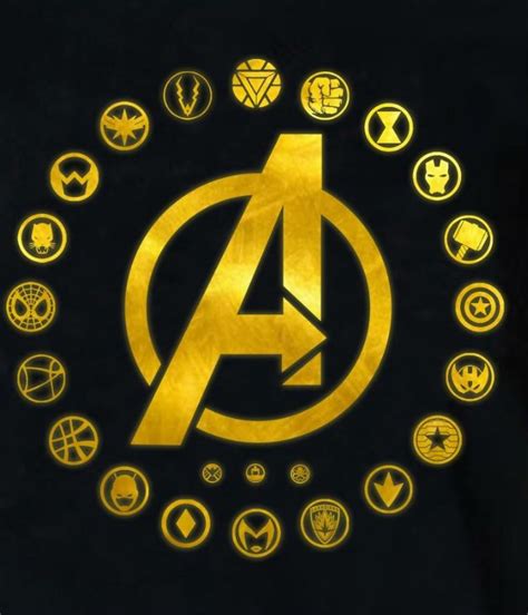 Avengers Character Logos