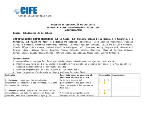 DOCX Autoevaluación actividad módulo 4 Diplomado CIFE Sucre