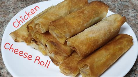 Chicken Cheese Roll Recipe How To Make Chicken Cheese Roll Crunchy