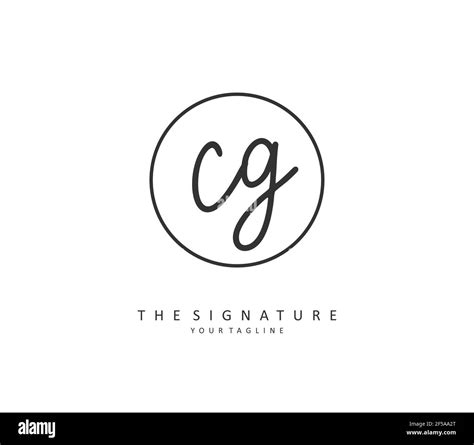 CG Initial Letter Handwriting And Signature Logo A Concept Handwriting