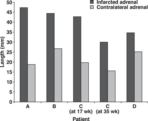 Acute Nonhemorrhagic Adrenal Infarction In Pregnancy 10 Year Mri