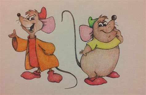 Jack Jack And Gus Gus Cinderella Mice Disney Princess Coloring Pages