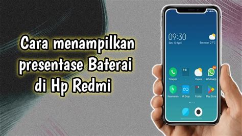 Cara Menampilkan Presentase Baterai Di Hp Redmi Terbaru Youtube