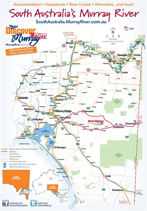 Murray River Map South Australia - Briana Teresita