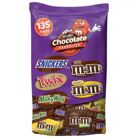 Mars Chocolate Favorites Halloween Fun Size Candy Bars Variety Mix Bag