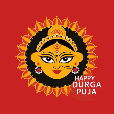 Celebraci N De Durga Puja Festival Hind Indio Estandarte Dise O