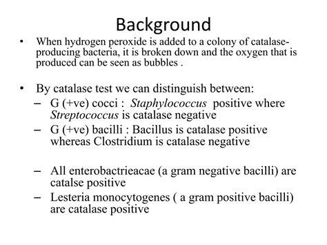 Catalase Test Ppt