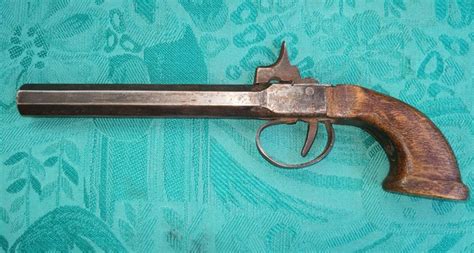 Long barrel muzzle-loading pistol - Catawiki