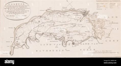 Map Of The Land Between The Maas And The Waal Map Of The Land Between